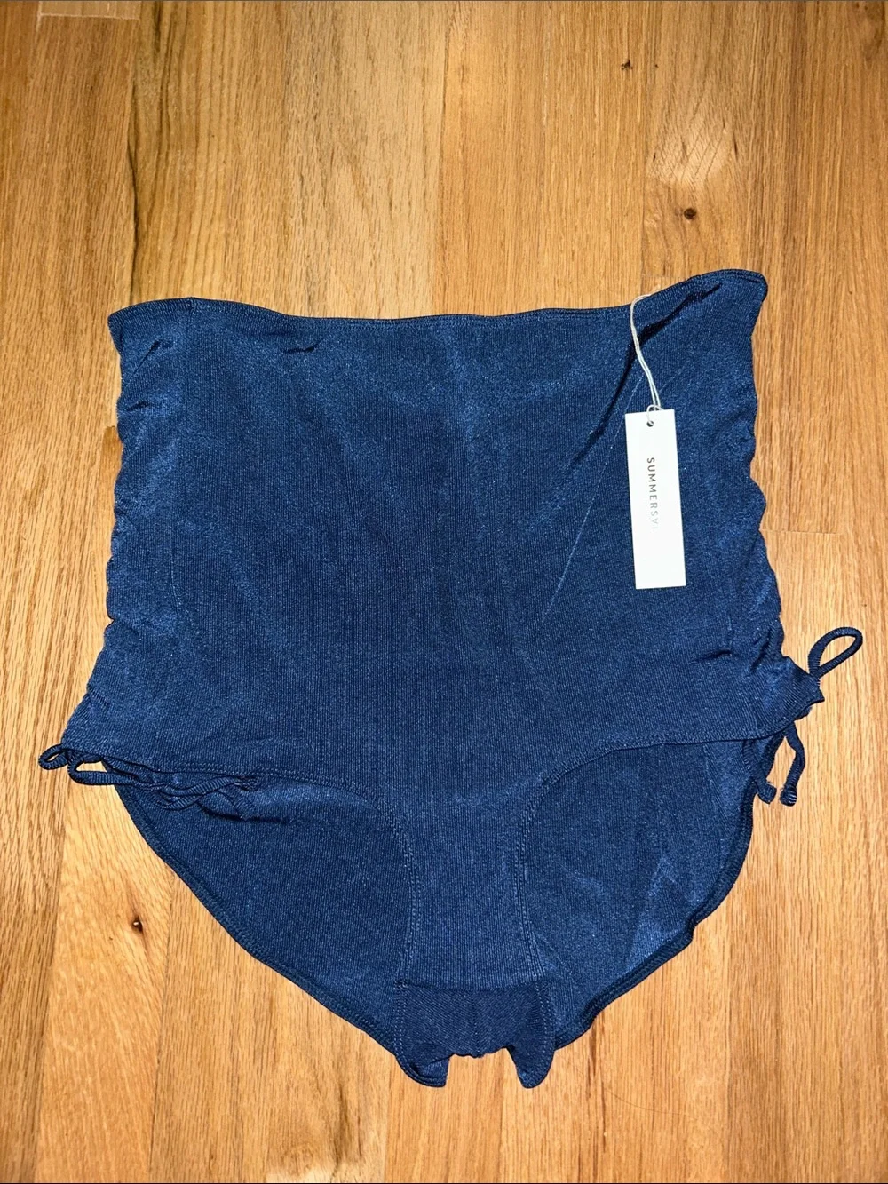 Summer Salt The Maternity Cinched High Rise Swim Bottom